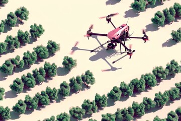 Smart drones improve agricultural operations through robotic pesticide application, enhancing vegetable harvest techniques and crop harvesting processes