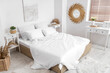 © Pixel-Shot - Stylish interior of light bedroom