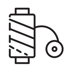 Poster - Roll Sewing Thread Line Icon