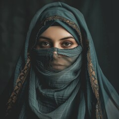 Poster - a muslim woman in hijab