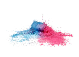 Wall Mural - blue and pink splash