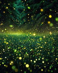 Wall Mural - Nighttime- Thousands of Flickering Fireflies