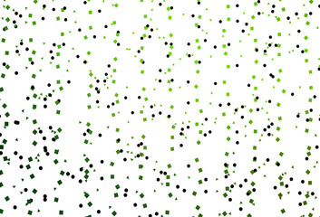 Poster - Light Green vector backdrop with lines, circles, rhombus.