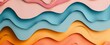 Colorful Abstract Waves in Smooth Gradient