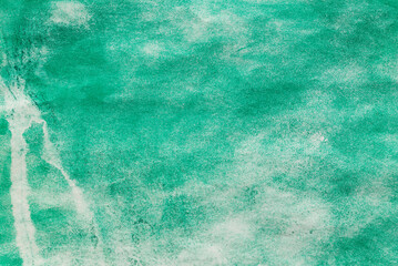 Sticker - dark green painted  watercolor background texture