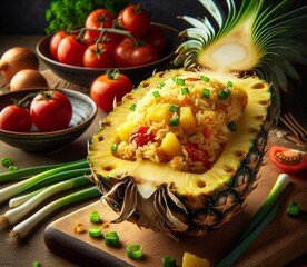 Canvas Print - pineapple fried rice