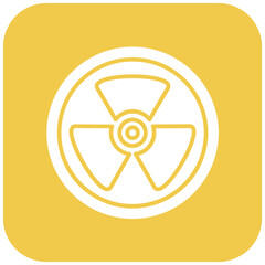 Sticker - Radiation icon vector image. Can be used for Bioengineering.