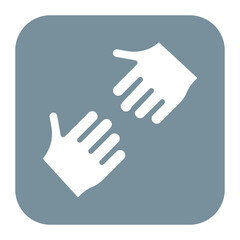 Poster - Reach Out icon vector image. Can be used for Contact Us.