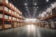 © free - Large shipping warehouse for central logistics, cargo transportation