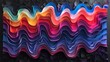 Multicolored abstract waves against a black background form surreal 3D landscapes, mountainous vistas, and paper sculptures through generative art.