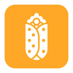 Wall Mural - Breakfast Burrito icon vector image. Can be used for Brunch.