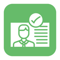 Canvas Print - Account Verification icon vector image. Can be used for Business Audit.