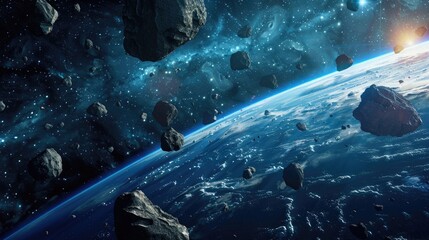 asteroids are constantly floating around the world