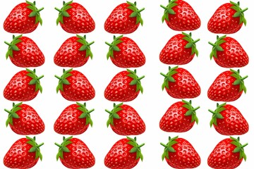 Wall Mural - strawberry seamless background