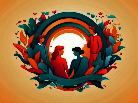 Happy International Friendship Day design vector template desin.