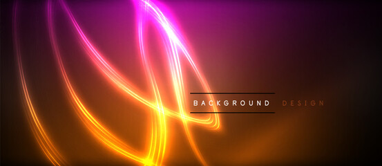 Poster - An artful display of visual effect lighting creates a mesmerizing swirl of amber, magenta, and heat against the dark sky. The lens flare adds a touch of waterlike texture to the glowing gas
