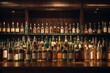 © free - alcohol bottles on shelf in bar or drink shop
