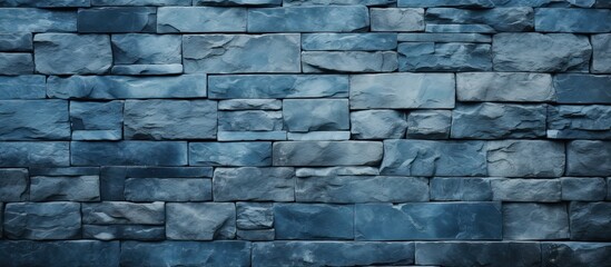 Poster - Check out my portfolio for additional images featuring a blue wall with a stone texture and plenty of copy space