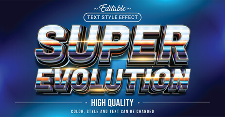 Aufkleber - Editable text style effect - Super Evolution text style theme.