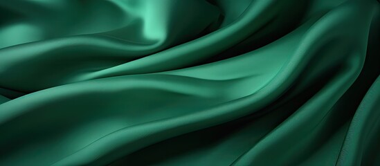 Fototapete - High resolution green textile with copy space image