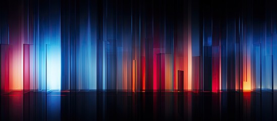 Poster - abstract facade creating a blurred background with copy space image