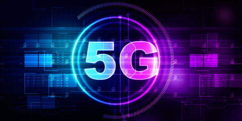 Poster - 2d rendering 5G Network 5G Connection
