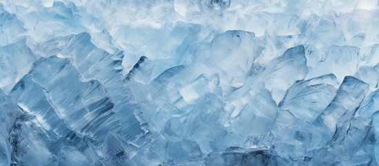 Poster - A copy space image featuring a textured background of ice
