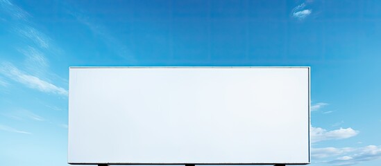 Poster - Use this blank billboard against a picturesque blue sky as a copy space image ready for you to add your own text or message