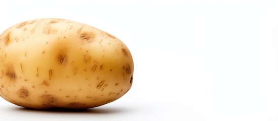 Poster - A healthy potato on a white background with copy space image