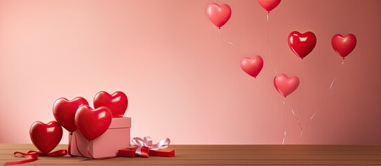 Poster - valentine s day greeting card with a cheerful message copy space image