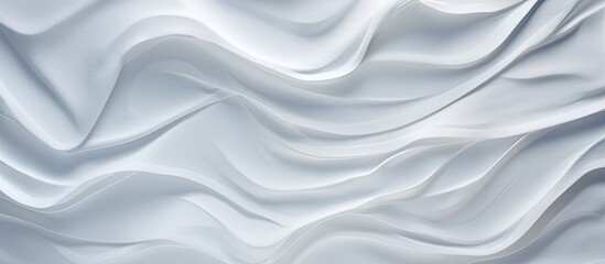 Poster - Wrinkled white paper with an abstract texture serves as the background of the copy space image