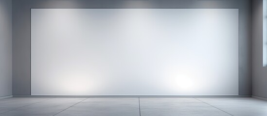 Aufkleber - Studio light flashes create a white and bright shape on the wall leaving enough space for an image. Creative banner. Copyspace image
