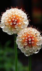 Sticker - Buds of an onion flower in summer 