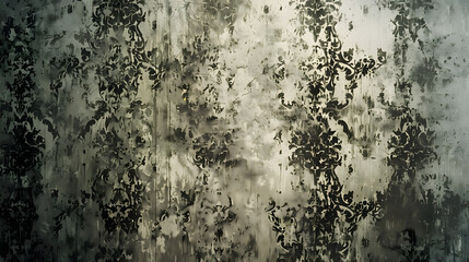 Aufkleber - Vintage grunge texture wall of interior decoration Old era decorative pattern background gives a vintage feel : Generative AI