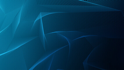 Poster - Geometric abstract emerald striped lines background vector