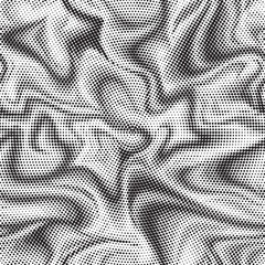 Poster - Abstract black and white psychedelic seamless marble pattern with hallucination swirls. Vector liquid monochrome acrylic texture. Flow art. Tie dye simple artistic effect.