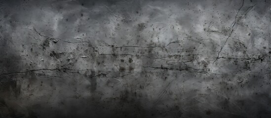 Poster - An abstract vintage style wallpaper with a dark old black background texture and gray concrete design provides an intriguing and unique aesthetic Copy space image