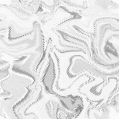 Poster - Abstract black and white psychedelic seamless marble pattern with hallucination swirls. Vector liquid monochrome acrylic texture. Flow art. Tie dye simple artistic effect.