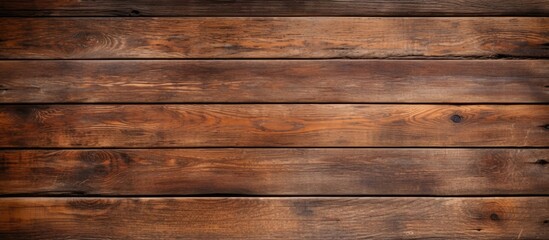 Aufkleber - An aged wooden surface provides a rustic background for a copy space image