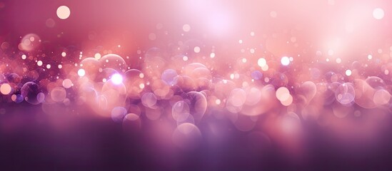 Aufkleber - A captivating abstract background with pink light bokeh creating an enchanting atmosphere Perfect for showcasing copy space image