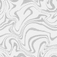 Poster - Abstract black and white psychedelic seamless marble pattern with hallucination swirls. Vector liquid monochrome acrylic texture. Flow art. Tie dye simple artistic effect.