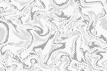 Poster - Abstract black and white psychedelic seamless marble pattern with hallucination swirls. Vector liquid monochrome acrylic texture. Flow art. Tie dye simple artistic effect.