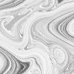 Poster - Abstract black and white psychedelic seamless marble pattern with hallucination swirls. Vector liquid monochrome acrylic texture. Flow art. Tie dye simple artistic effect.	