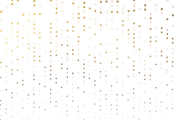 Poster - Light Yellow, Orange vector backdrop with lines, rectangles.
