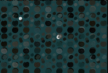 Poster - light black vector pattern with lava shapes.