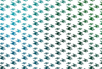 Poster - light blue, green vector background with straight lines.