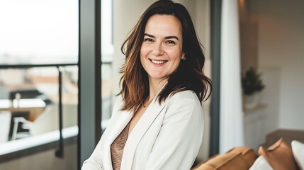 Wall Mural - portrait of a woman in the office