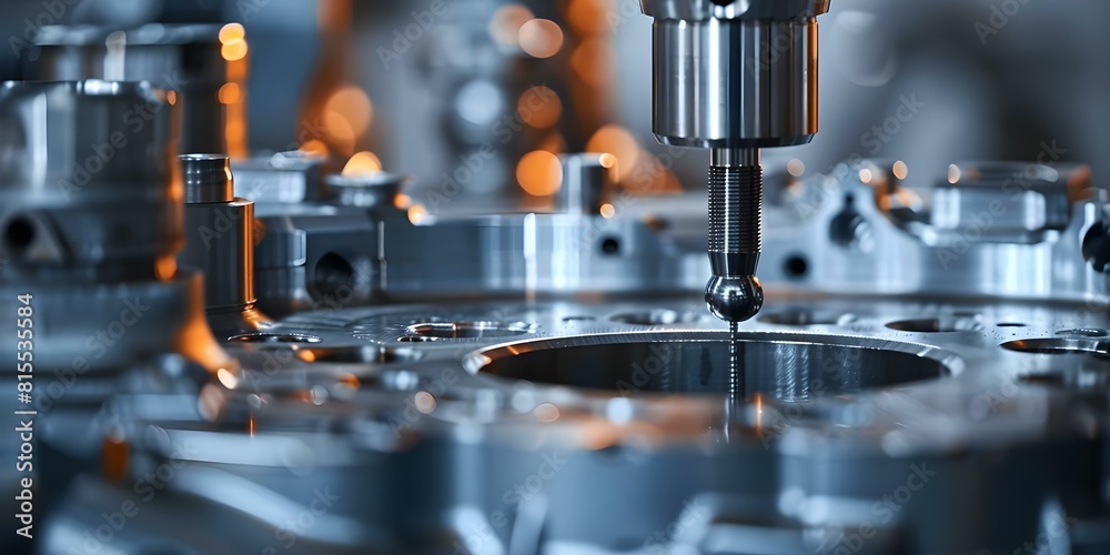 Precision Measurement of Metal Engine Block Part Dimensions with ...