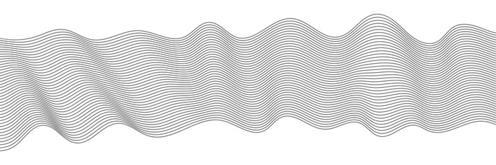 Wall Mural - Abstract wave element for design. Digital frequency track equalizer. Stylized line art background. Modern graphic design element concept for banner, flyer, card, cover, or brochure. 11:11
