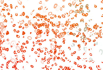 Poster - Light Orange vector texture with disks.